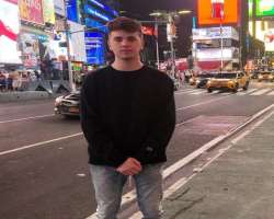 He visited Times Square, New York City in August of 2019 He visited Times Square, New York City in August of 2019.